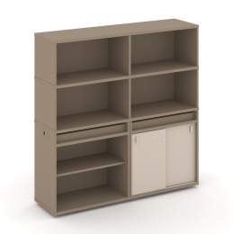 Набор 13 Тумба двойная с надставкой ES.NB.2V-13